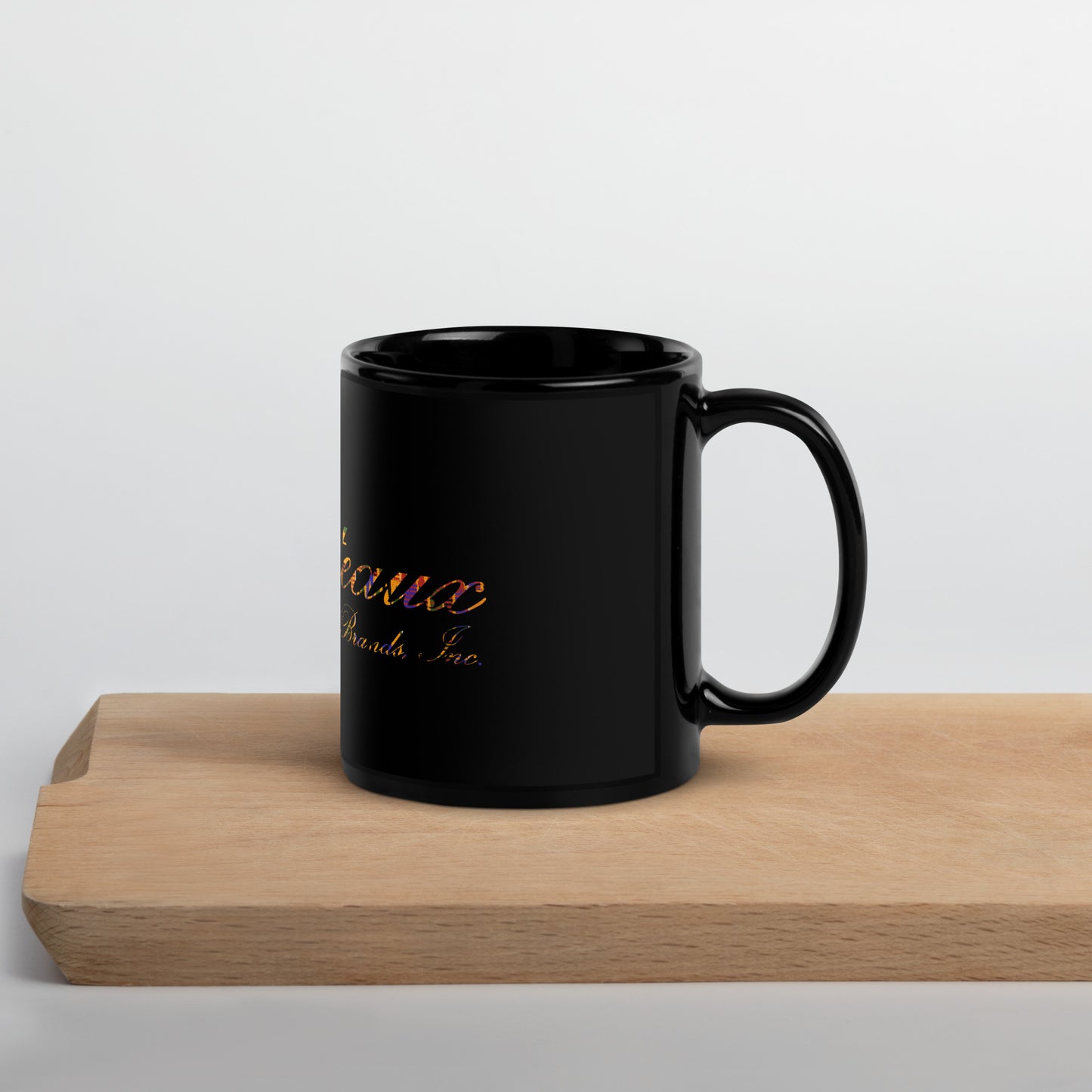 Classic Ghetteaux in Kente on Black Glossy Mug