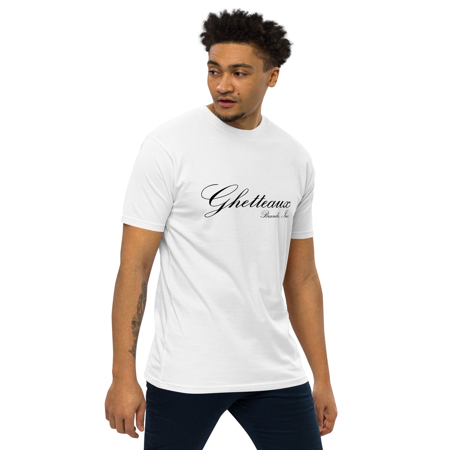 Classic Ghetteaux in Black on White Men's