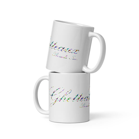 Classic Ghetteaux in Multi Prism on White Mug