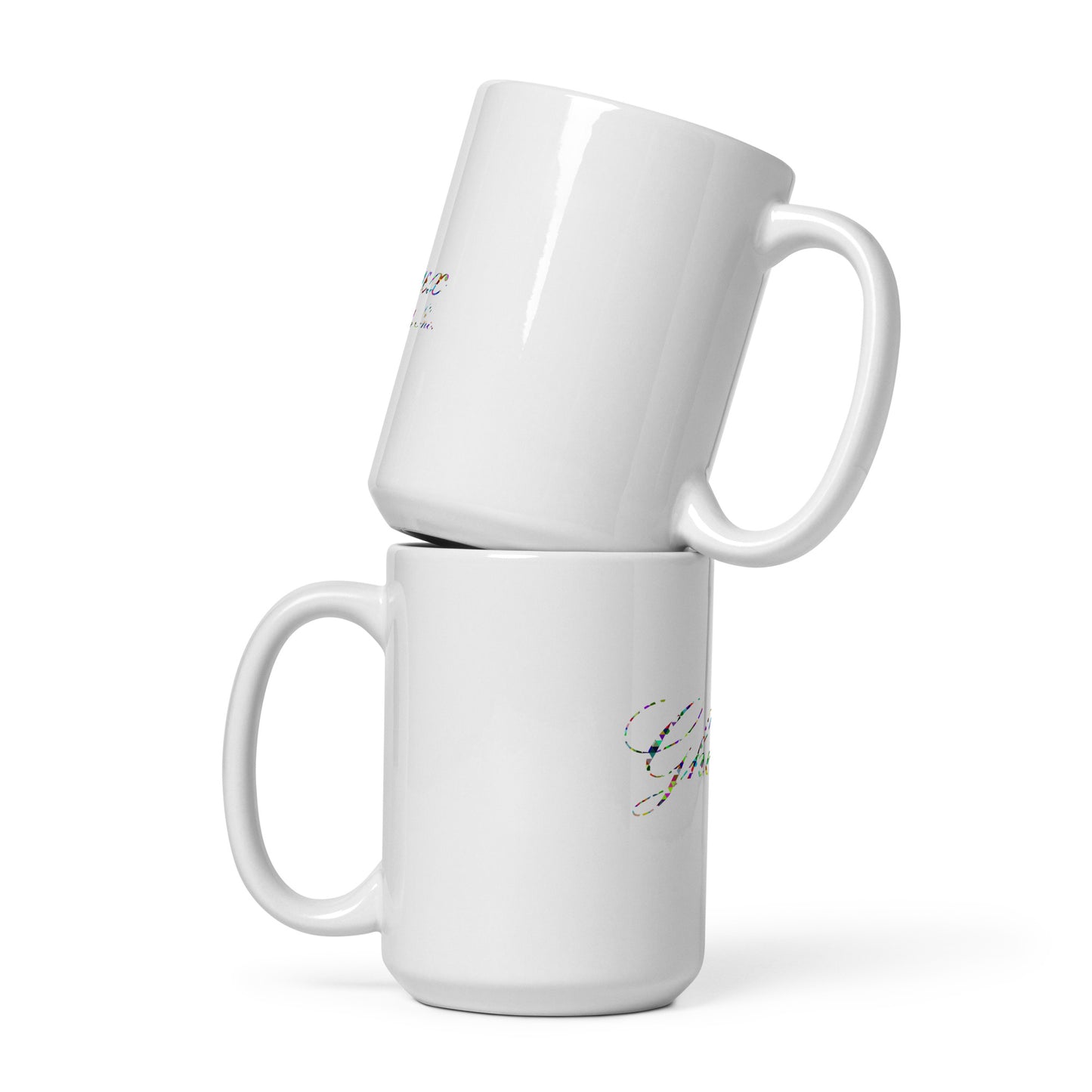 Classic Ghetteaux in Multi Prism on White Mug