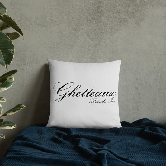 Classic Ghetteaux on Black on Steel Throw Pillow