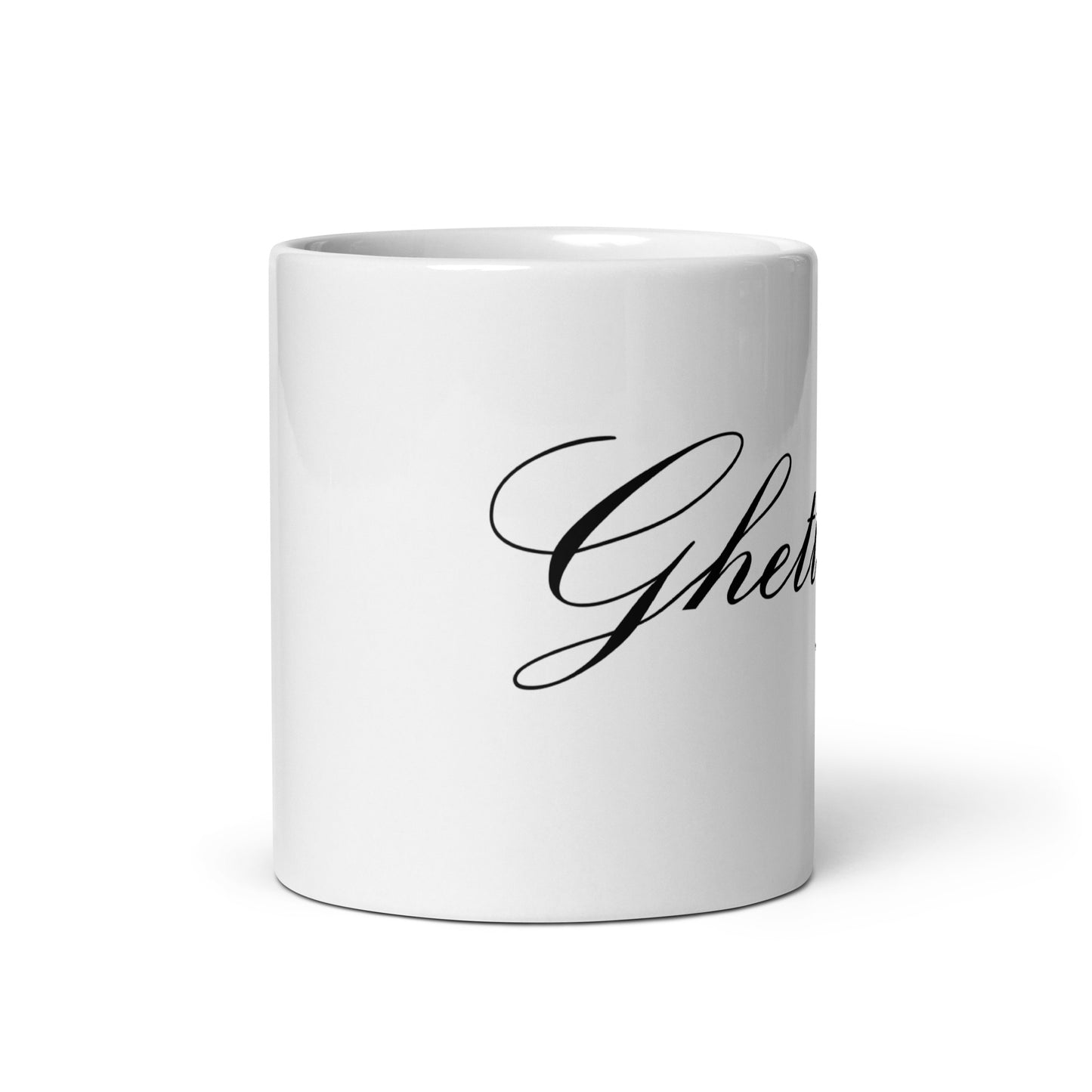 Classic Ghetteaux in Black on White Glossy 15oz Mug