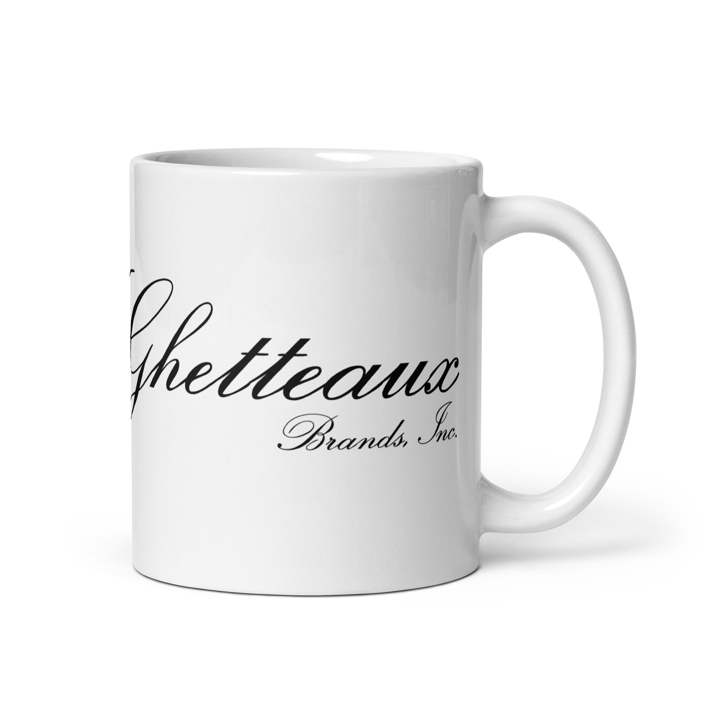 Classic Ghetteaux in Black on White Glossy 15oz Mug